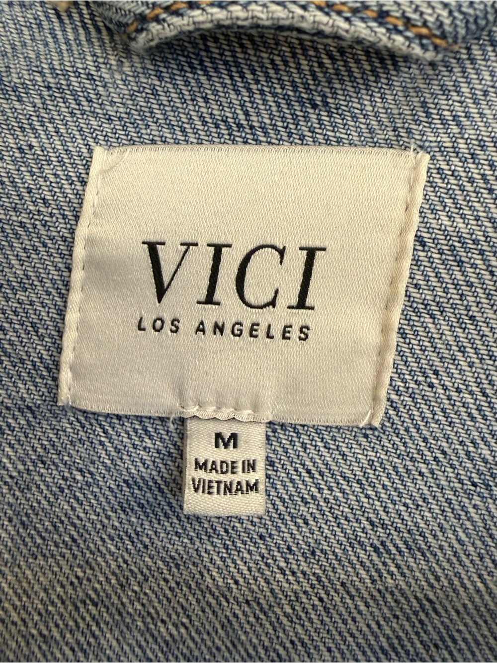 VICI - Influencer Oversized Denim Jacket - Vintage Wash - Picture 5 of 5